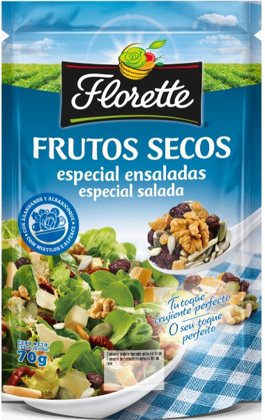 FRUTOS SECOS FLORETTE CANARIAS 70G/12