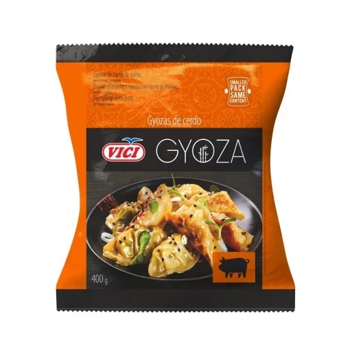 GYOZA CERDO Y VERDURAS(dumplings)  18-22 GRS 8B X600 G 4.8 KG APROX
