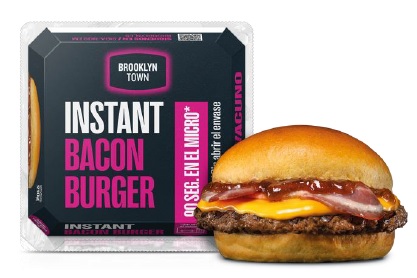 INSTANT BACON BURGER 210 GRS X 6 UND BROOKLYN TOWN