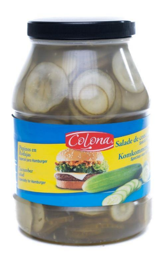 [08.02.SXU104] PEPINILLOS EN RODAJAS 2.4 KG * 2 UDS