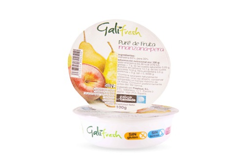 [26.05.0503] PURES DE MANZANA,Y PERA 100 GRS X 36