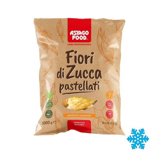[08.17.1002510] FIORI DI ZUCCA PASTELLATI 1KG X 5 UDS ASIAGO FOOD